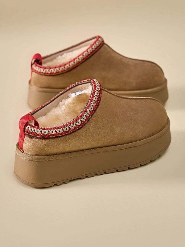 Dadong thick-soled snow boots women's 2025 new winter women's fleece non-slip cotton shoes warm shoes snow boots