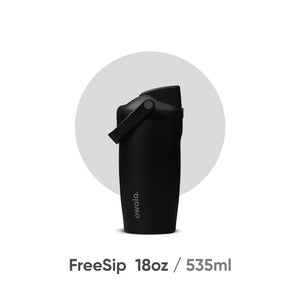 كوب ماء معزول من اوالا باللون الأسود سعة 18oz