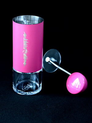 Licensed Shop MISCHIEF Prank Studio Pink M40 Hand Crank Coffee Grinder Compatible Pour-Over Italian