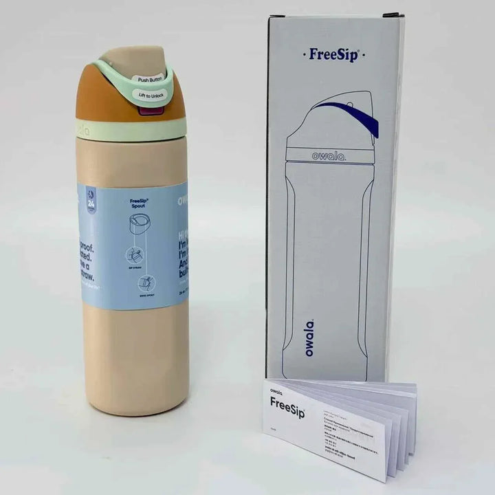 Owala FreeSip Cute Edition leak-proof water bottle with dual spout and 24-hour cold retention