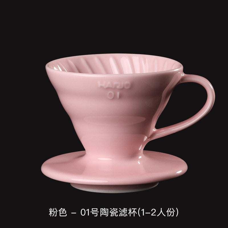 HARIO V60 ceramic filter cup.