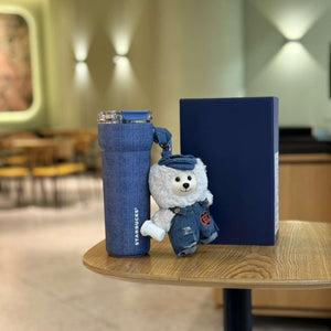 Starbucks Cup Denim Mark Accompanying Stainless Steel.