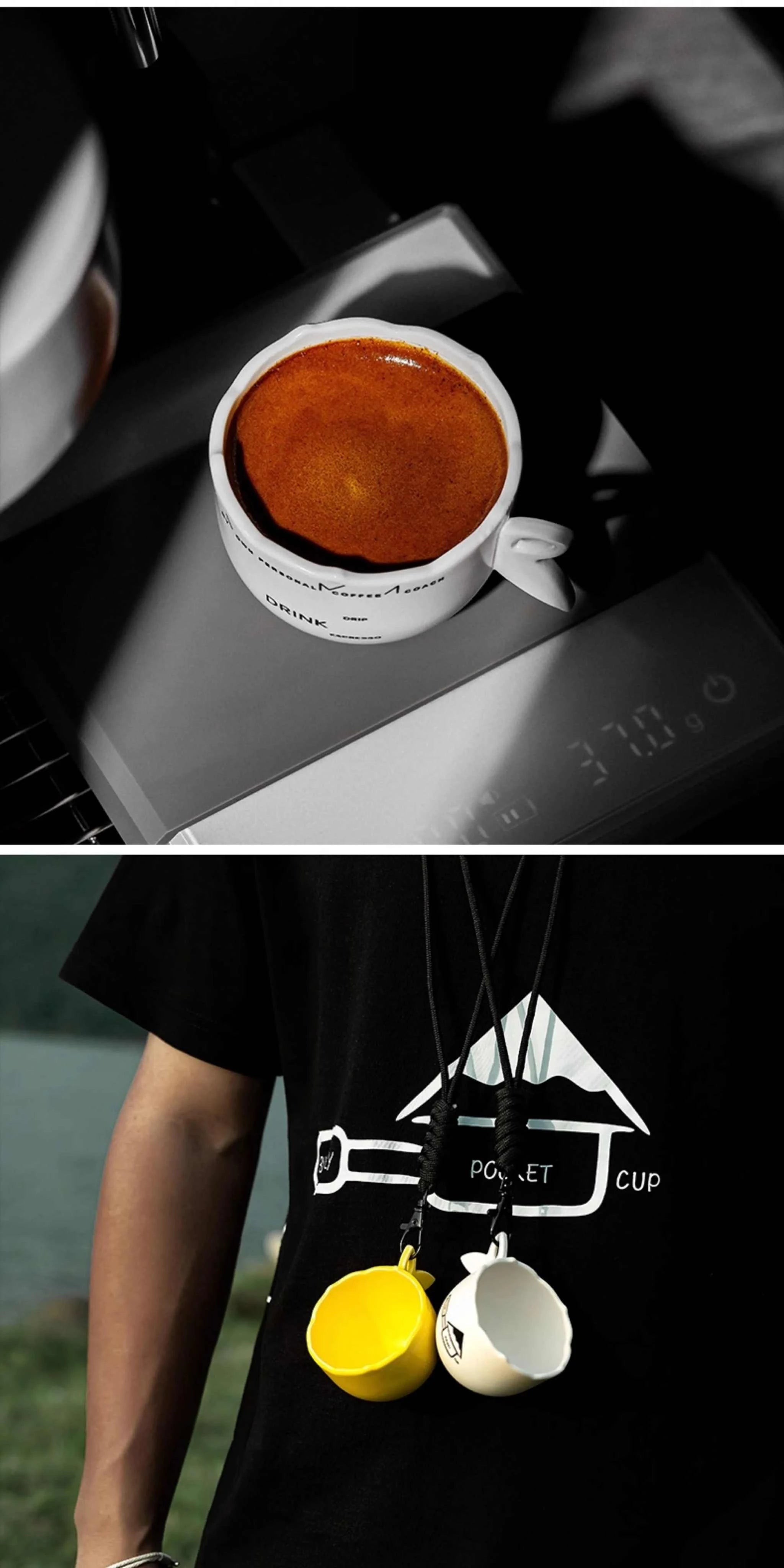 MUVNA Espresso Cup and Saucer Set.
