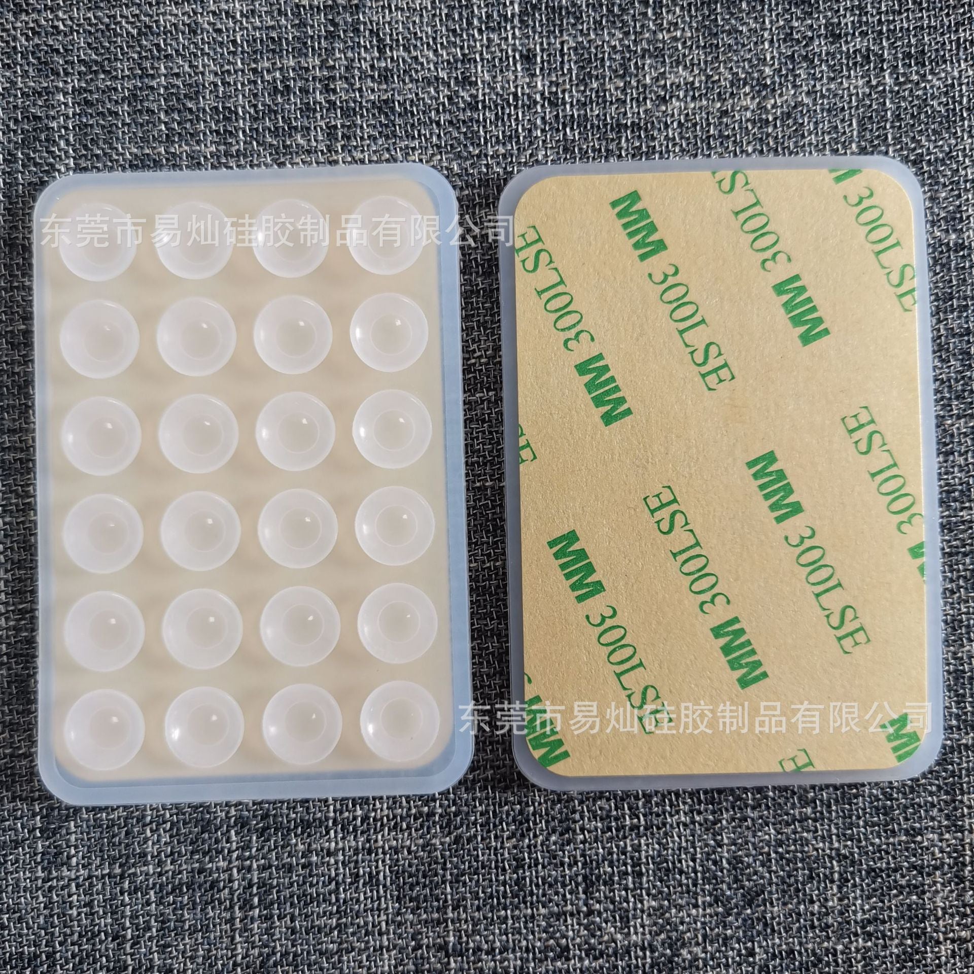 24pcs silicone suction cups black simple suction cups sticker non-slip phone case portable removable mobile phone holder square.