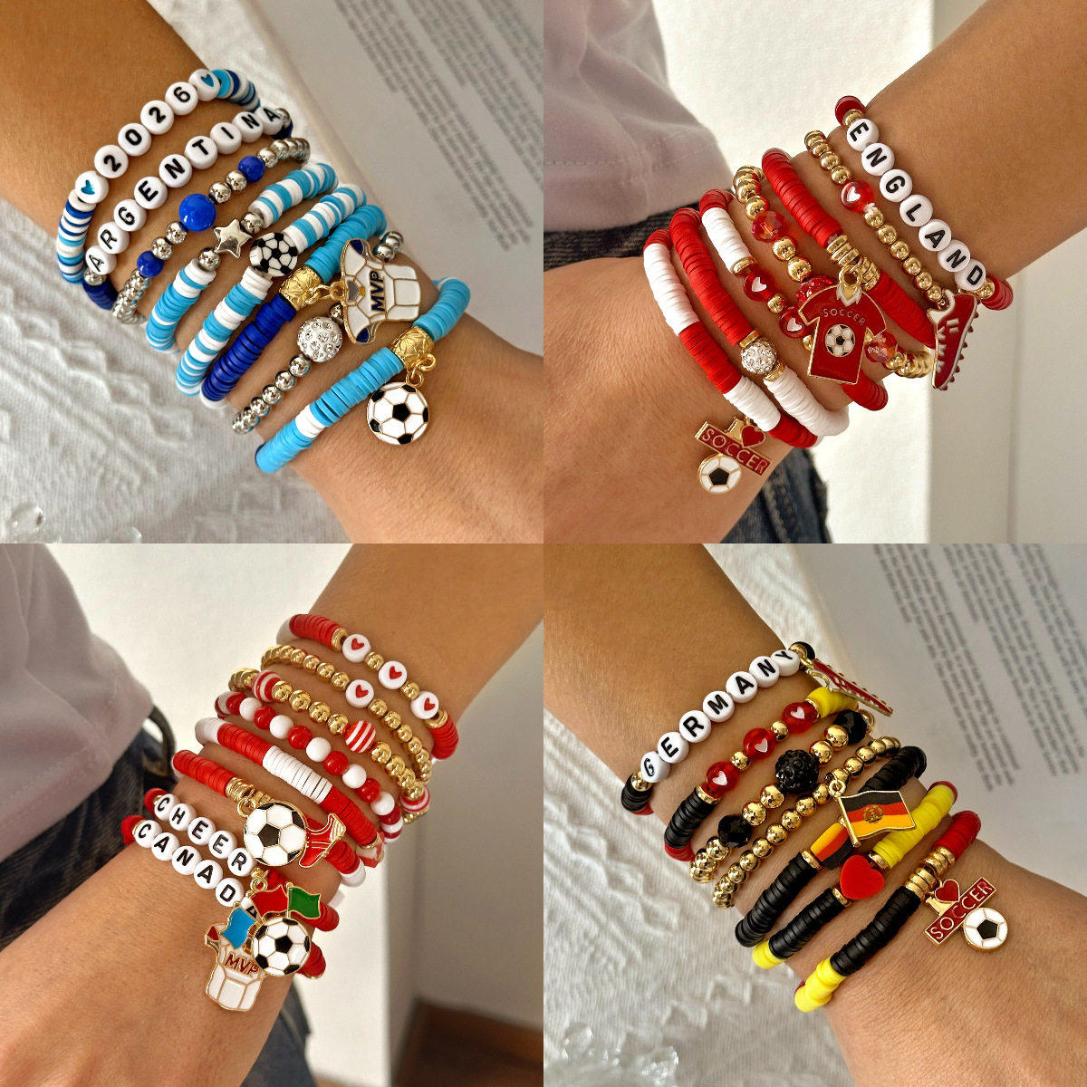 سوار خرز عصري بتصميم رياضي مميز لـ Soccer Lovers