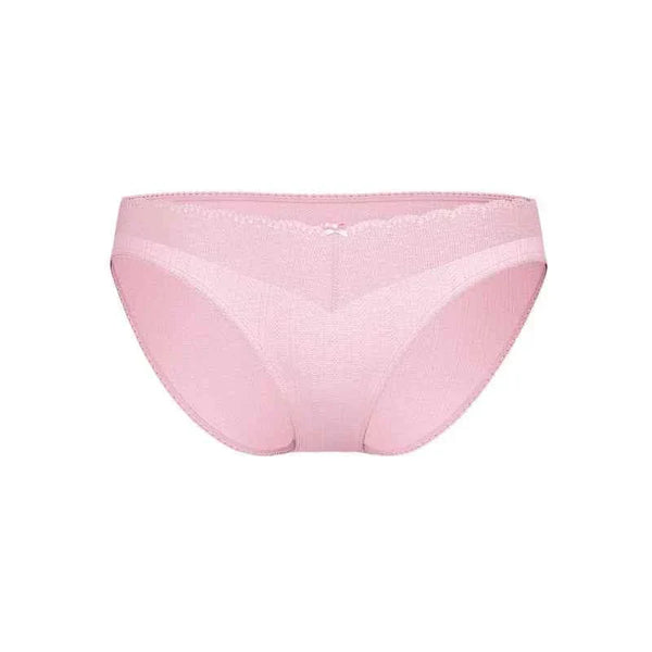 سروال داخلي نسائي متوسط الخصر دانتيل هالو من Victoria's Secret وردي صيف 2025