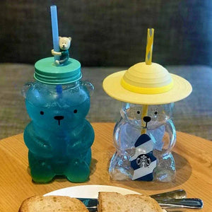 Korean Starbucks Cup Yellow Cap Bear.