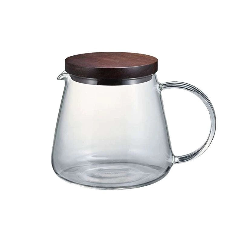 HARIO Walnut V60 Coffee Filter Cup and Grinder.
