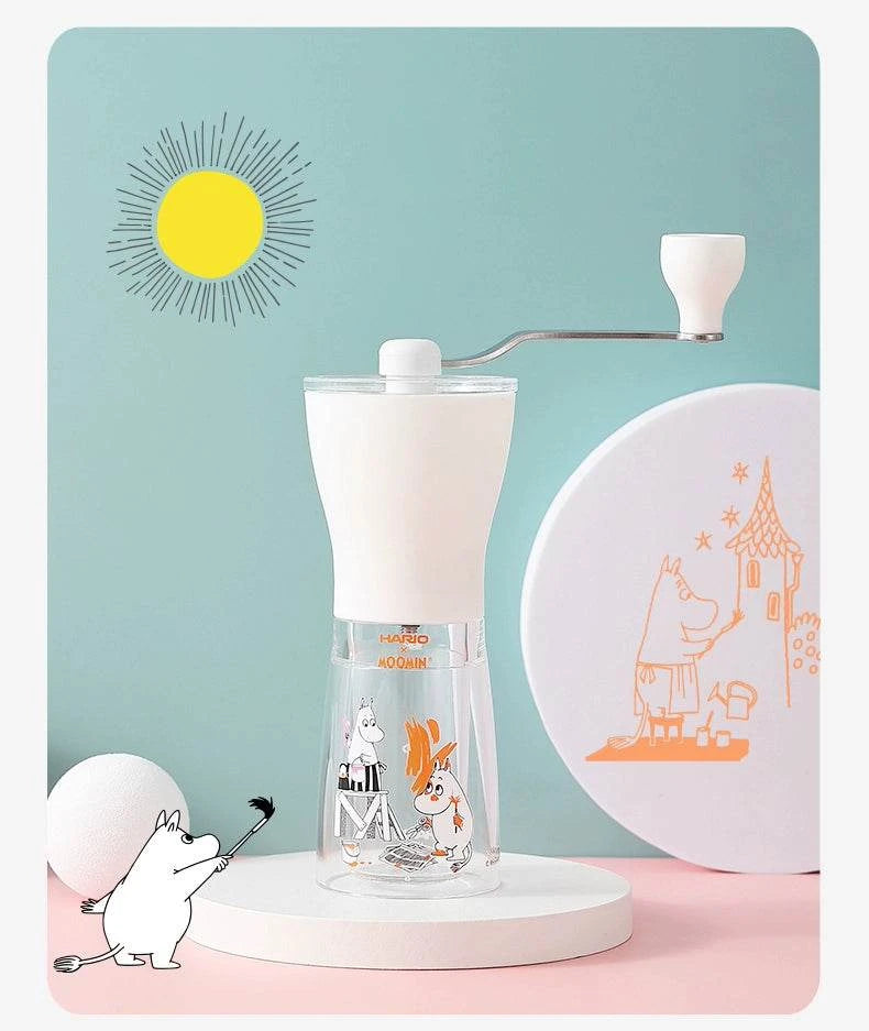 HARIO Moomin Co-branded Hand Crank Grinder Gift Box V60 Filter Cup.