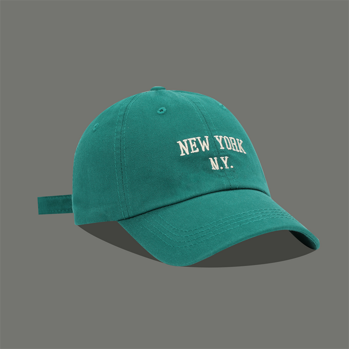 قبعة بيسبول ناعمة مطرزة من ماركة كوريا تايد بلون أخضر بتصميم عصري شبابي