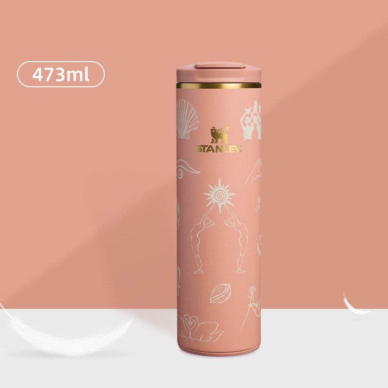 Stanley Tumbler كوب ستانلي الأصلي بأشكال فنية ونقوش مميزة ✨🎨.