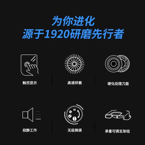 مطحنة قهوة Eureka Atom EX75 بتروس 74mm احترافية.