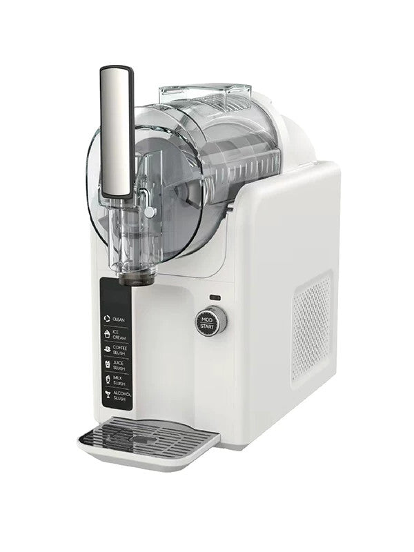 Professional Slush Machine with food-grade bowls, digital display, and self-cleaning feature