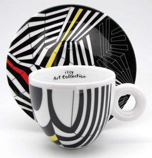 طقم أكواب Espresso من illy Art Collection بتصاميم فنية.