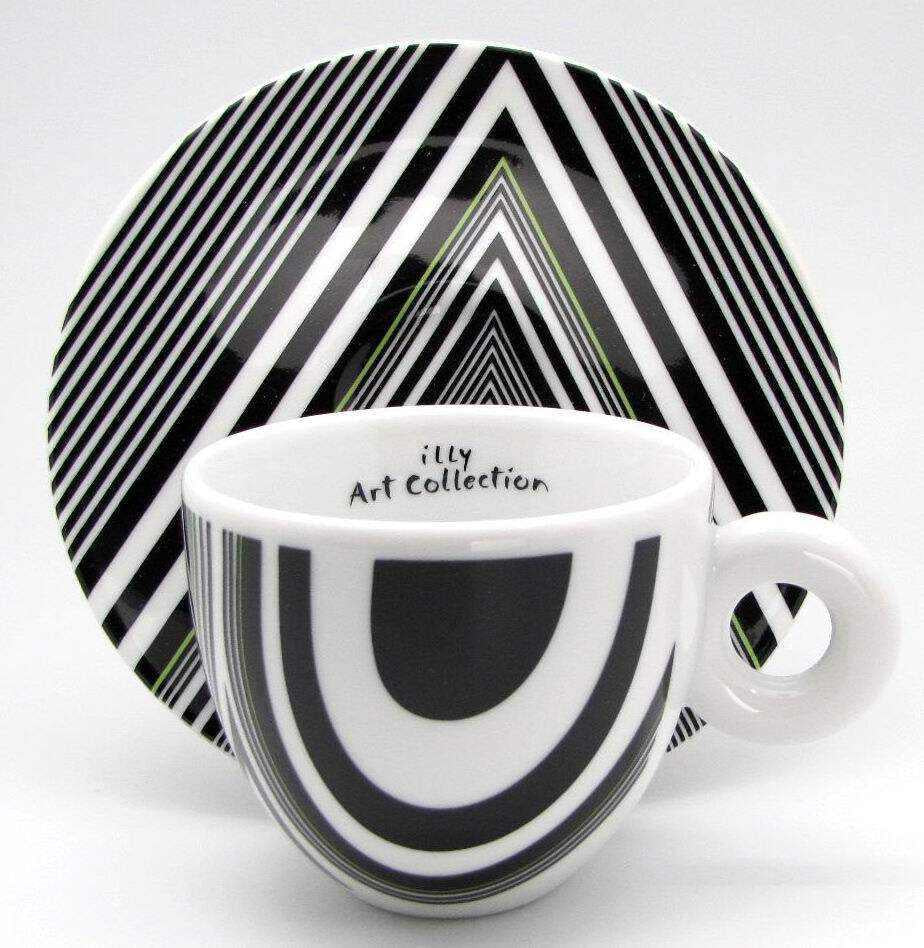 طقم أكواب Espresso من illy Art Collection بتصاميم فنية.