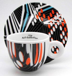 طقم أكواب Espresso من illy Art Collection بتصاميم فنية.