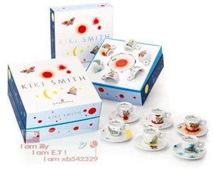 طقم Espresso Cups من illy بتصميم Kiki Smith الفني.