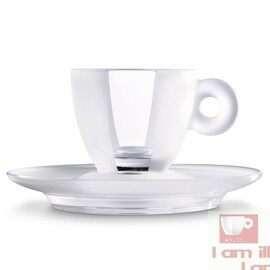 طقم أكواب Espresso زجاجي مثلج بتصميم illy الفاخر.