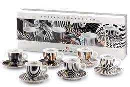 طقم أكواب Espresso من illy Art Collection بتصاميم فنية.
