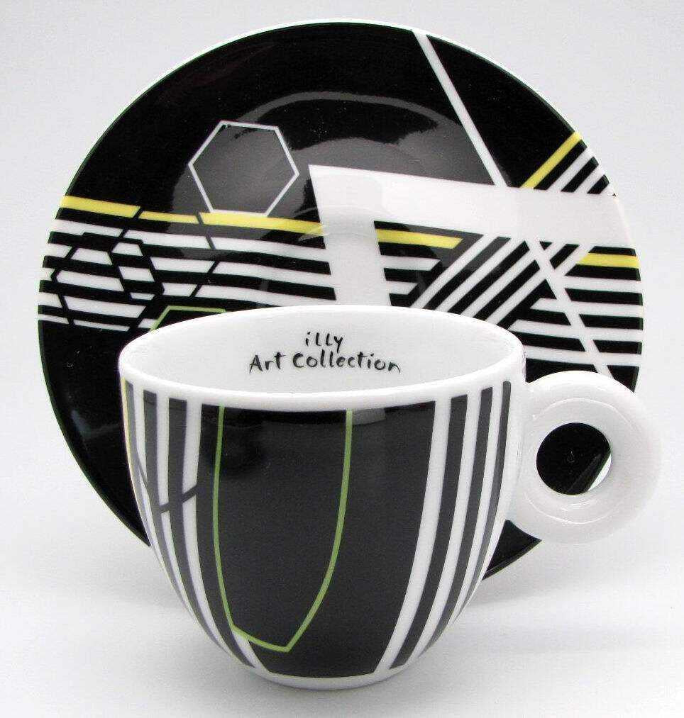 طقم أكواب Espresso من illy Art Collection بتصاميم فنية.
