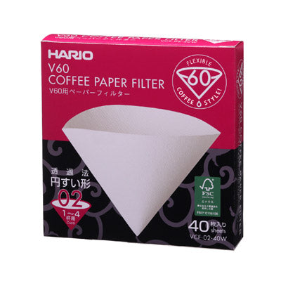 فلاتر قهوة ورقية HARIO V60 للتقطير أصلي 100%