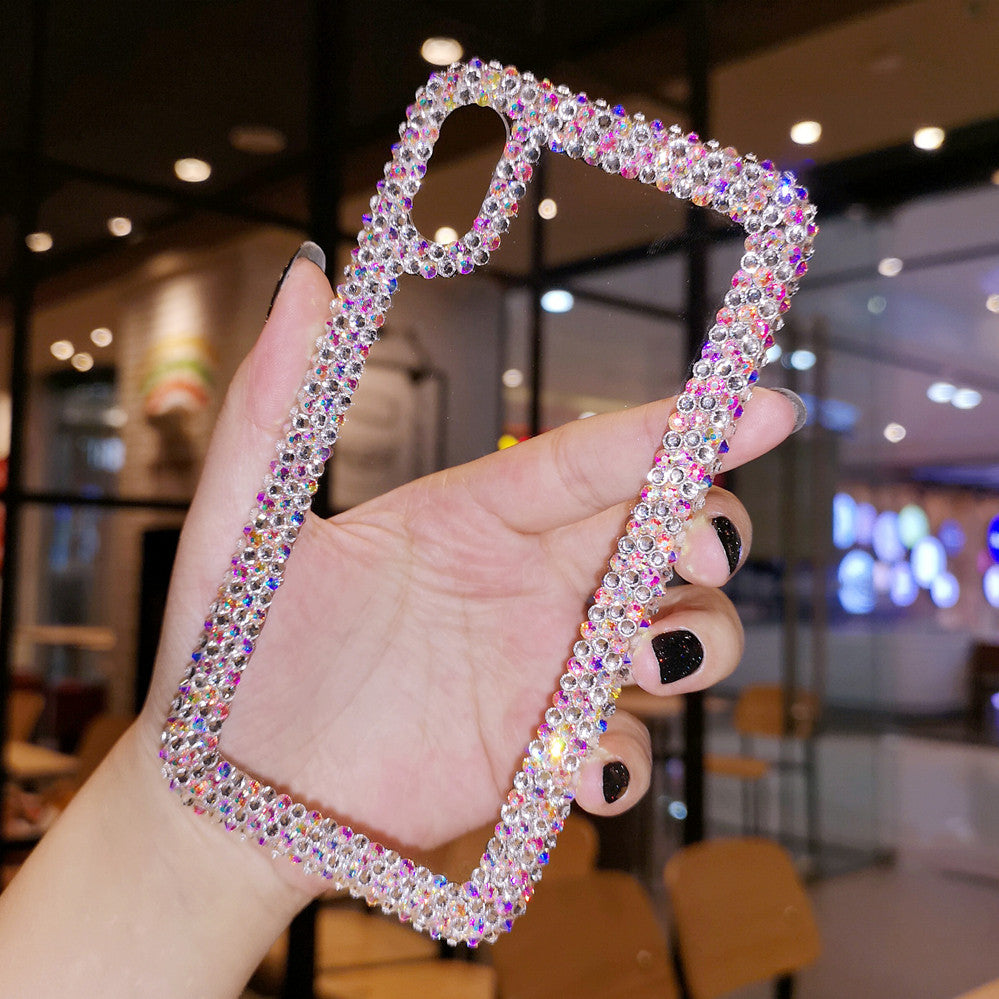 Suitable for iPhone 17 Pro Max, iPhone 16 Pro Case, Air Premium Luxury, Czech Rhinestone 13, Transparent 15 Plus Protective Case, 14 Full Coverage Shockproof 12