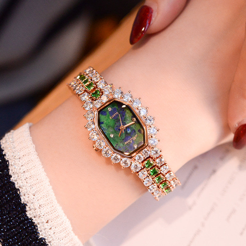 High-end luxury Marisa melissa watch fashion ladies rhinestone watch waterproof ladies watch quartz watch.