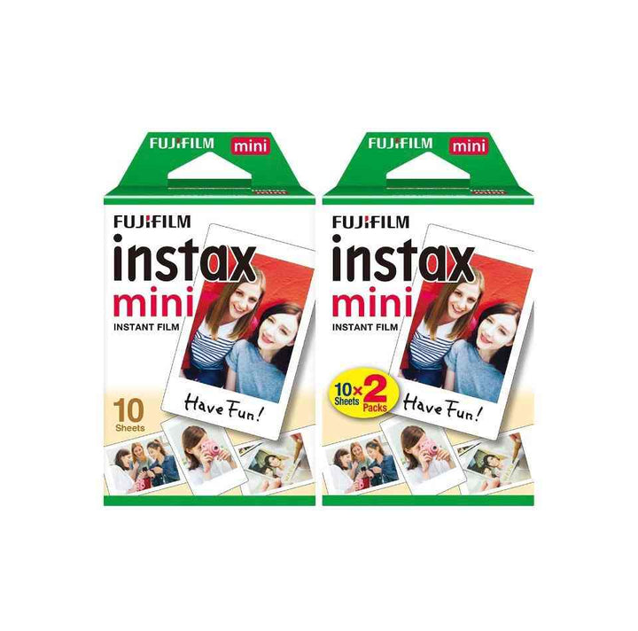 كاميرا Fujifilm Instax Mini Evo أفلام تصوير فورية Fujifilm Instax Mini لتستخدم مع  بتغليف ملون وحجم صغير مناسب للهدايا والتصوير الفوري.