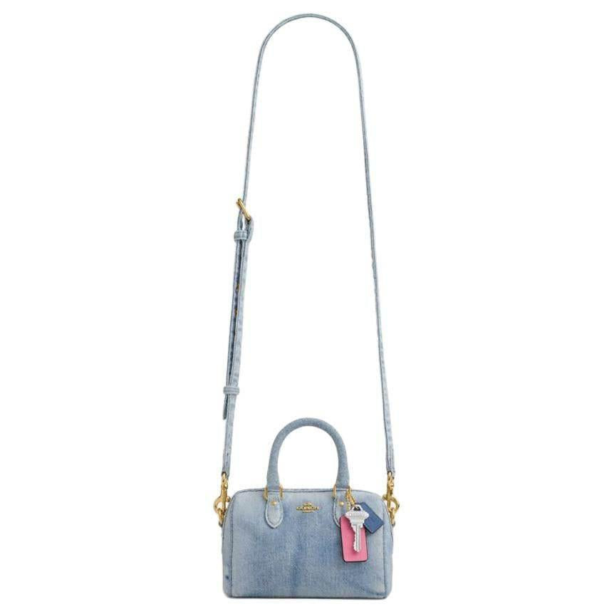 Coach Mini Rowan Denim Edition | حقيبة كوتش ميني إصدار الدنيم المميز 🌟💎.