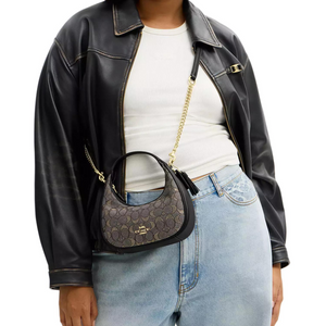 COACH CARMEN 20  Charcoal Black.