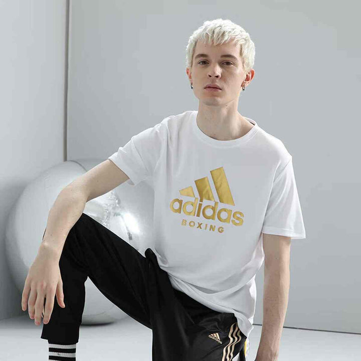 adidas short sleeve men's sports T-shirt for outdoor and fitness activities