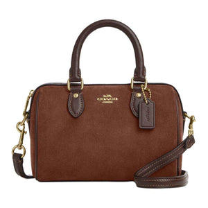 COACH Rowan 17  Boston  Tote Small Vintage Brown.