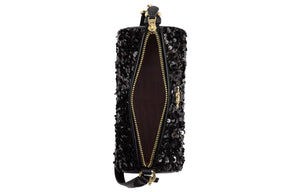 Coach Nolita Barrel Bag Sequin |🖤 حقيبة كوتش نوليتا باريل بالترتر الأسود.