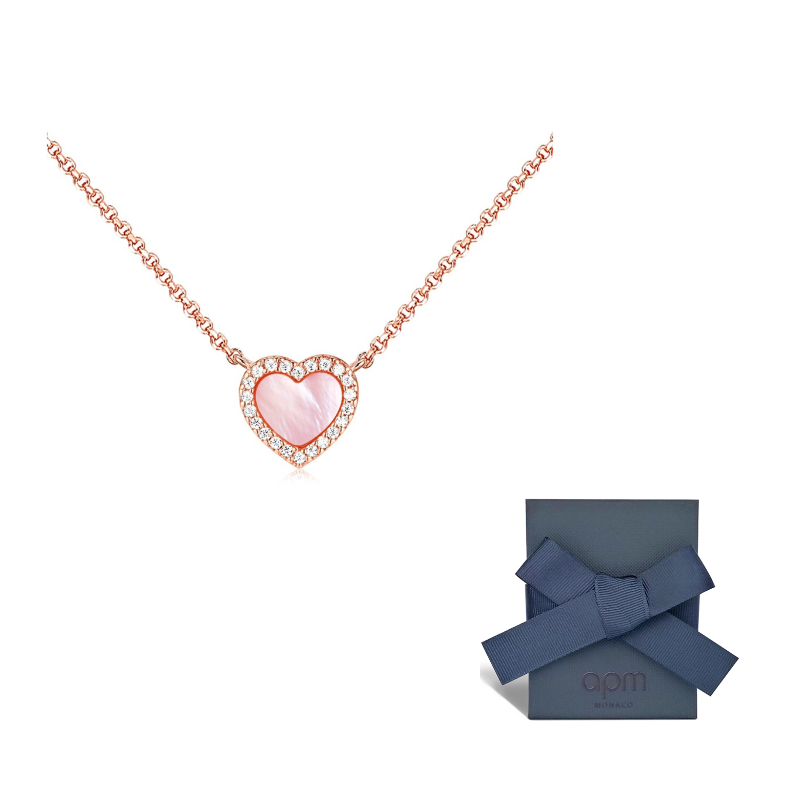 apm monaco VALENTINE collection  zirconia necklace.
