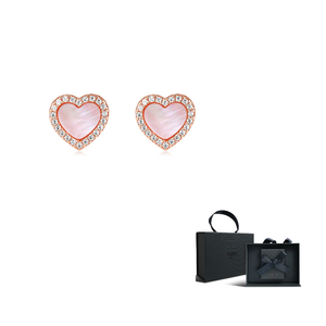 apm monaco valentine  pink earrings.