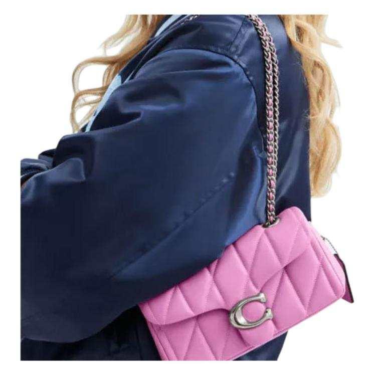 COACH Tabby 20 Leather Shoulder Bag Small  Pink.