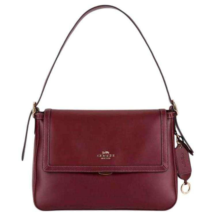 COACH Etta 29 Shoulder Bag Maroon Red.