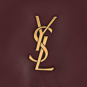SAINT LAURENT YSL Lambskin Crossbody Shoulder Bag Red.