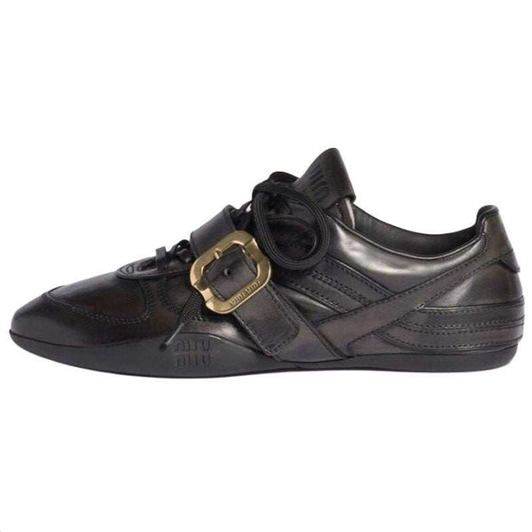 MIU MIU German Training Leather Black