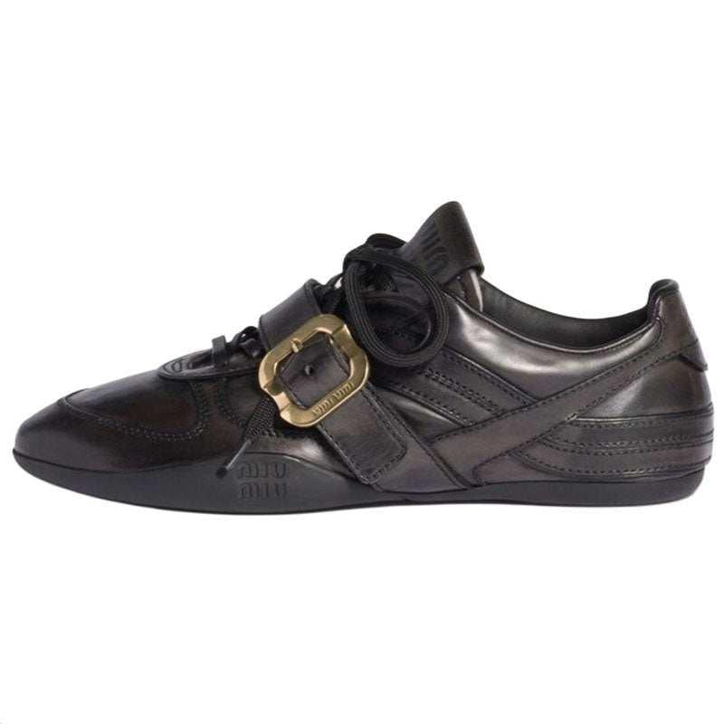 MIU MIU German Training Leather Black.