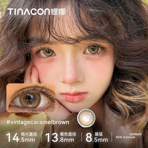 عدسات TINACON لاصقة ملونة - تشكيلة ألوان متنوعة وراحة فائقة - رفعة