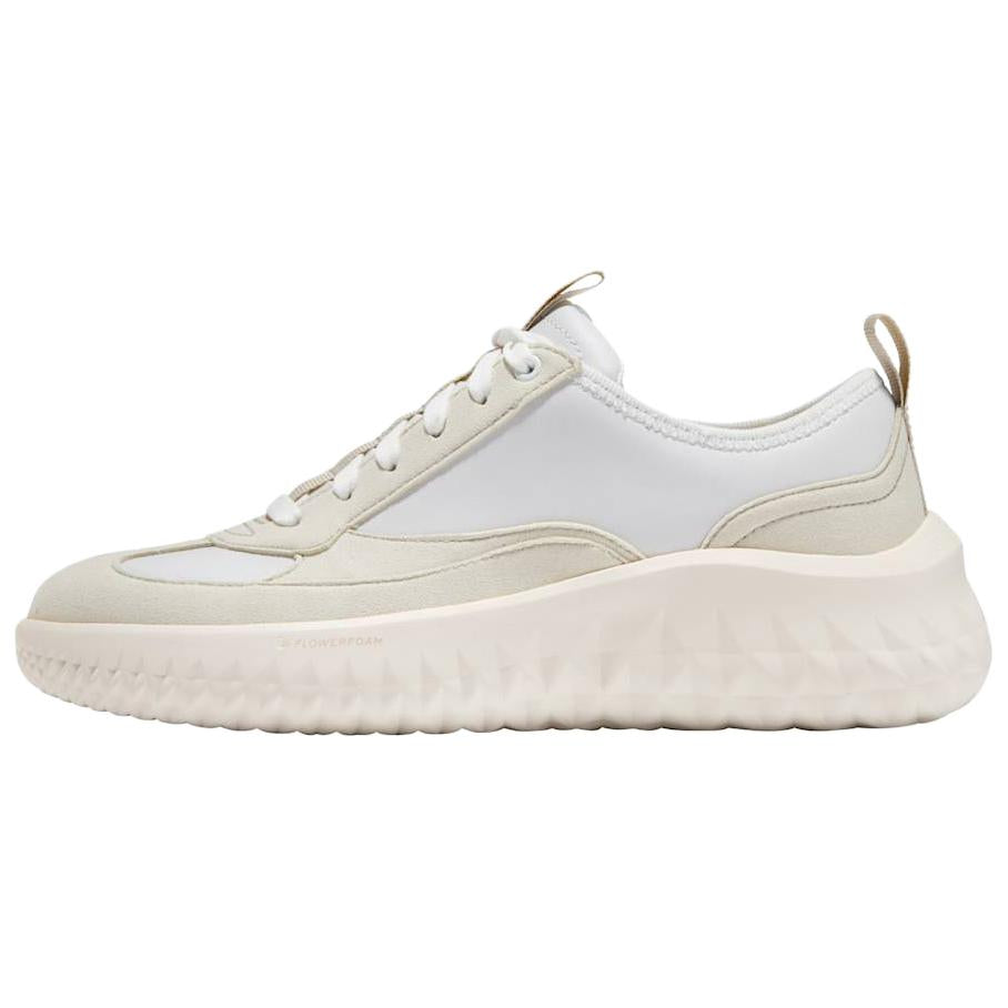 COLE HAAN ZEROGRAND Series Round Toe Versatile Thick Sole Low-Top Casual Shoes for Women, White