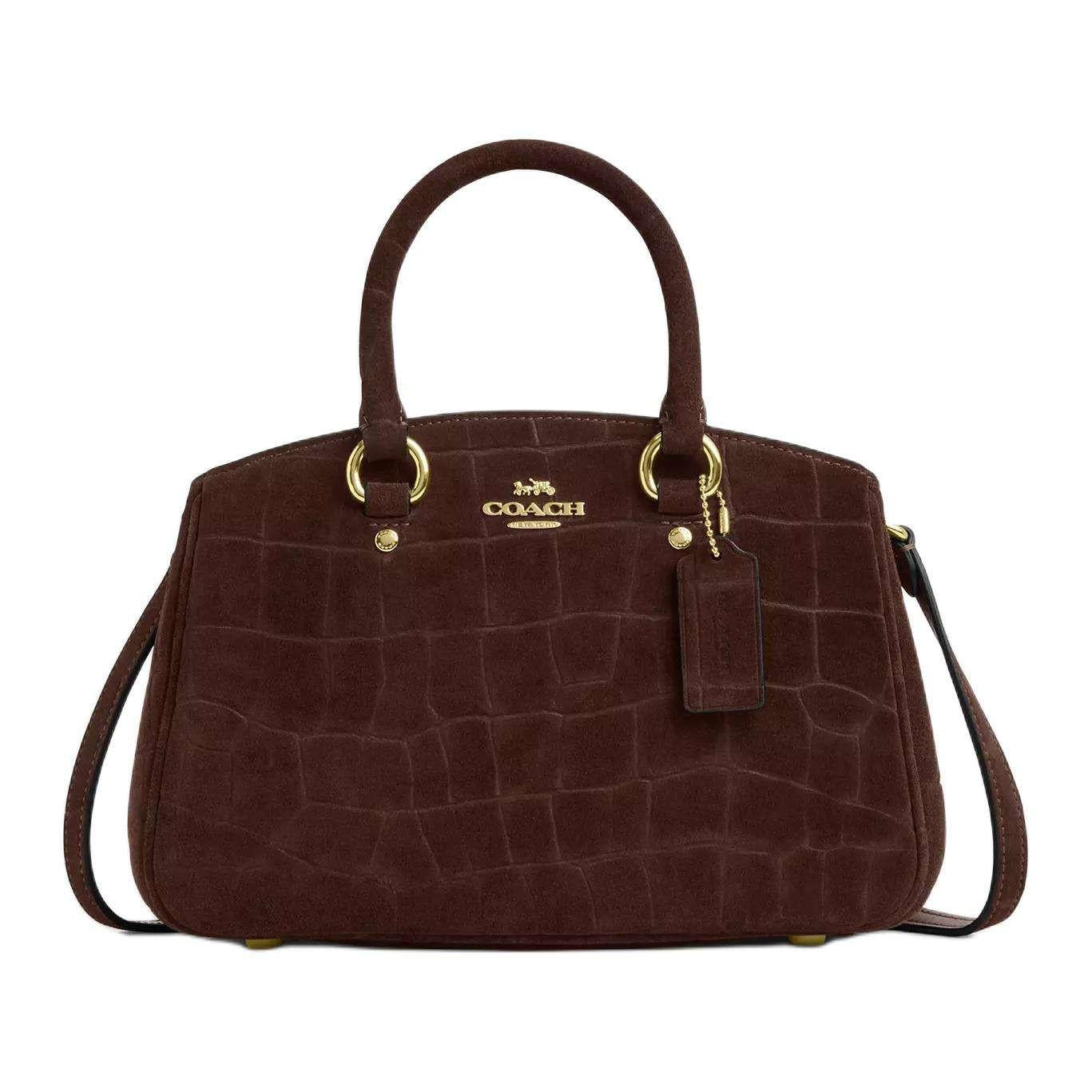 COACH Savannah 28  leather  Crossbody Tote Large  Maple.