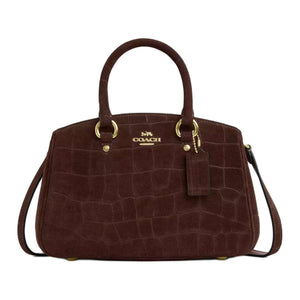 COACH Savannah 28  leather  Crossbody Tote Large  Maple.