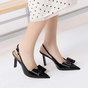 Charles & Keith High Heel | 🎀 حذاء الفيونكة الأنيق بكعب 10سم ✨.