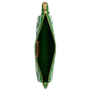 COACH x BRAIN DEAD collaboration Plaza 21 zipper seal fabric leather single shoulder bag small women's green