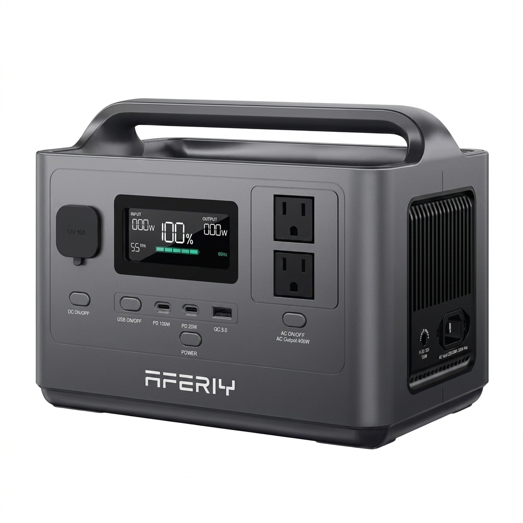 محطة طاقة شمسية متنقلة Portable Power Station AF-P040 | شحن سريع ونظام UPS.