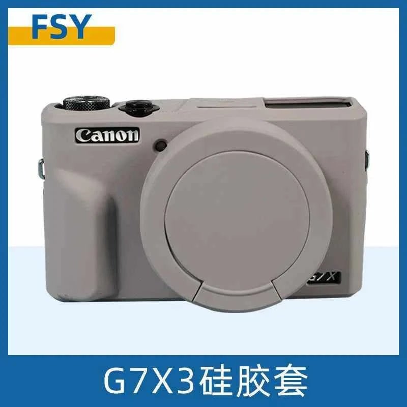 منظر أمامي لغطاء أحمر على كاميرا Canon G7X Mark III يوضح دقة فتحات الأزرار