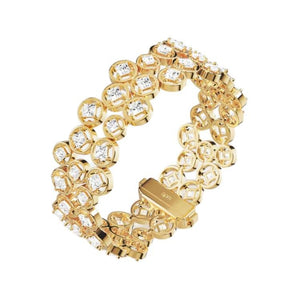 apm monaco irregular bubble alloy bracelet, unisex couple style, gold