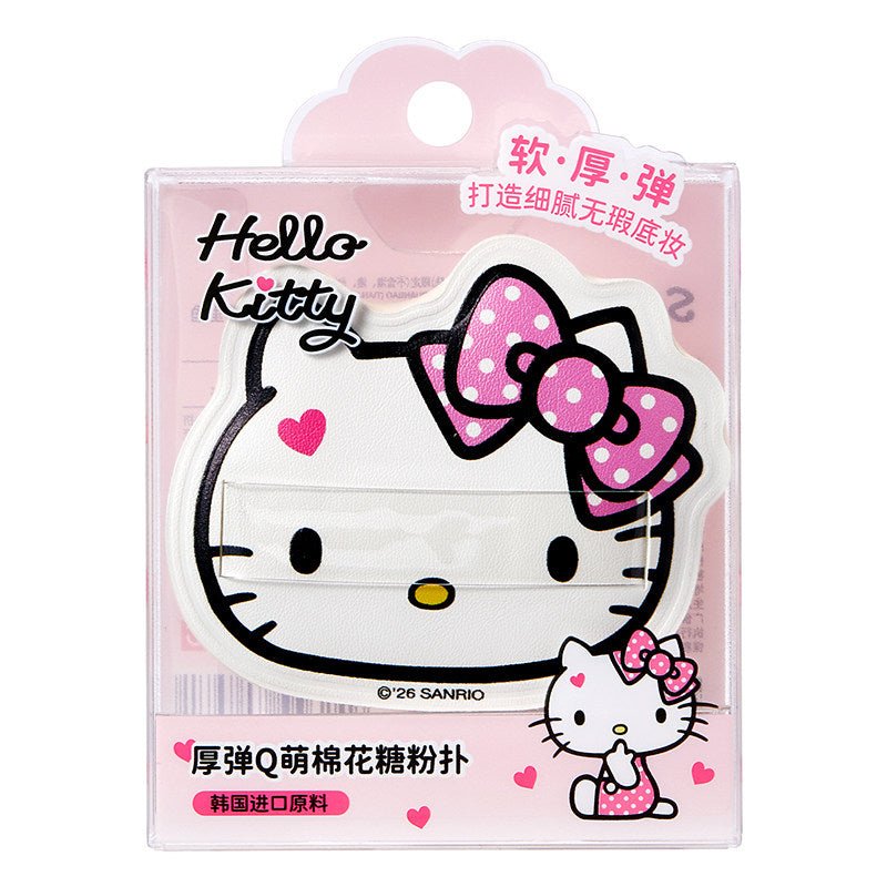 إسفنجة مكياج Hello Kitty لتوزيع البودرة فائقة النعومة - رفعة
